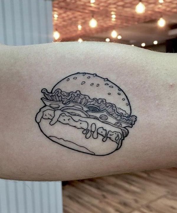 30 Unique Hamburger Tattoos to Inspire You