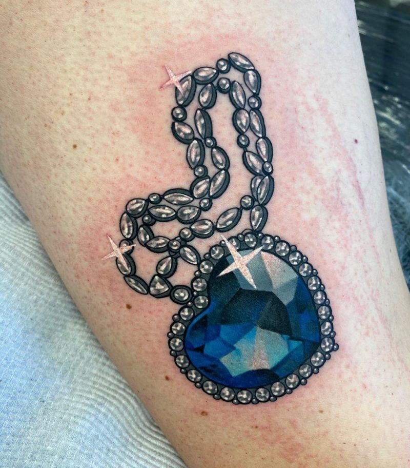 30 Pretty Heart of The Ocean Tattoos You Must Try