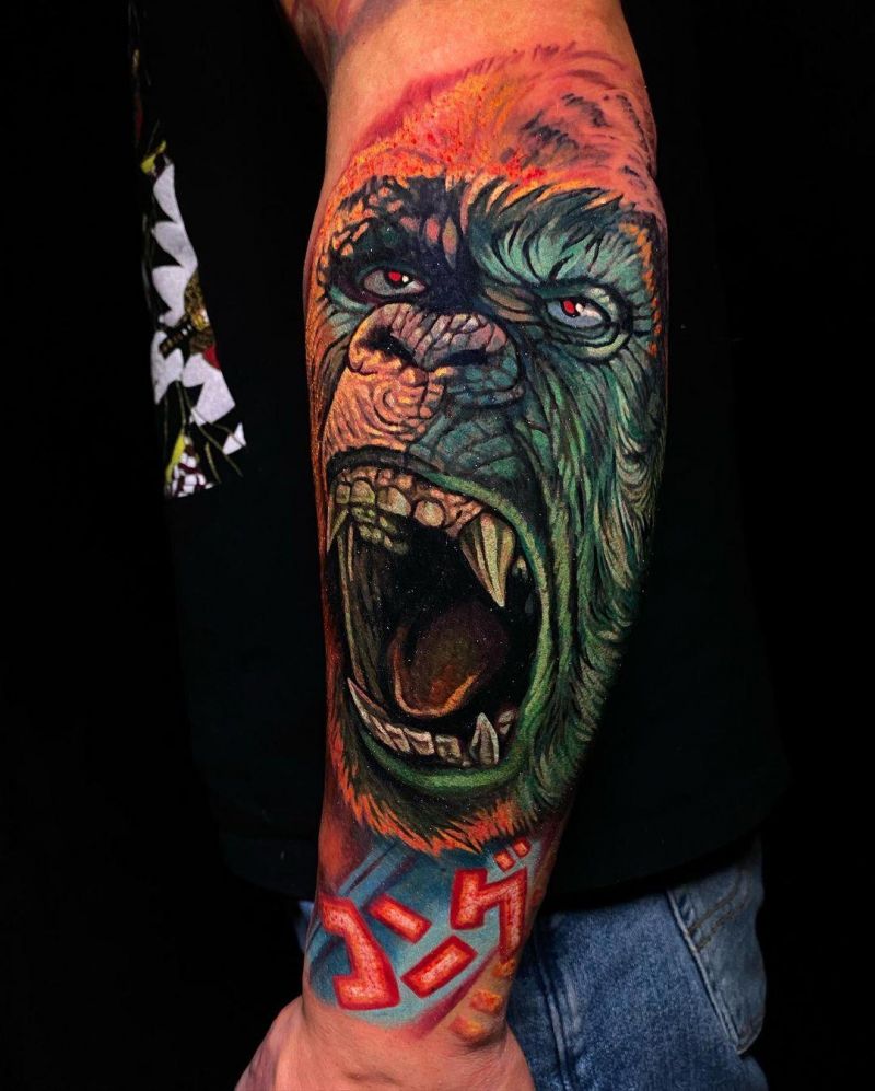 30 Amazing King Kong Tattoos You Must Love