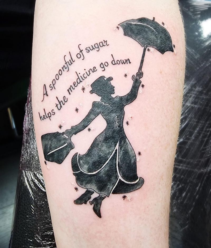 30 Pretty Mary Poppins Tattoos Give You Inspiration