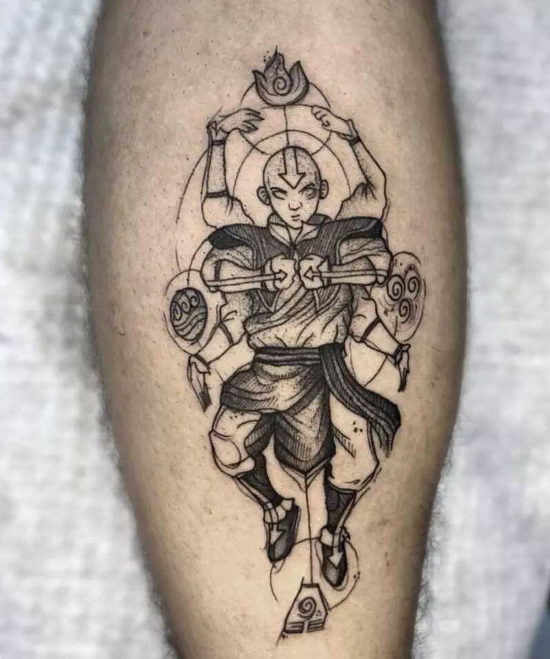 30 Unique Aang Tattoos to Inspire You