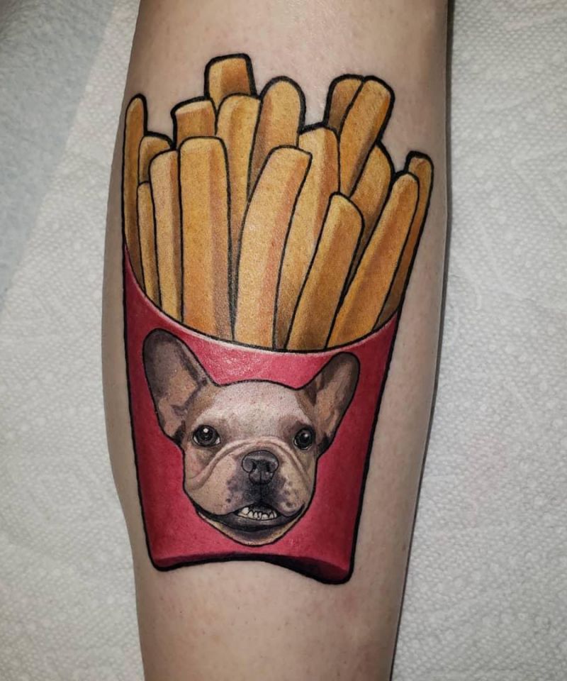 30 Unique French Fries Tattoos for Your Inspiration