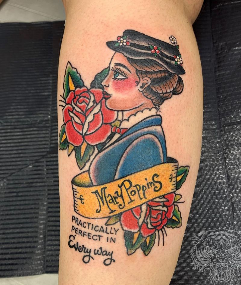 30 Pretty Mary Poppins Tattoos Give You Inspiration