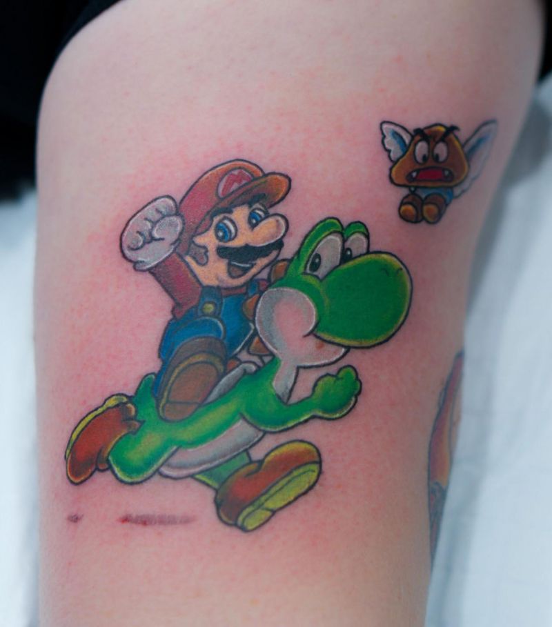 30 Unique Super Mario Tattoos You Will Love