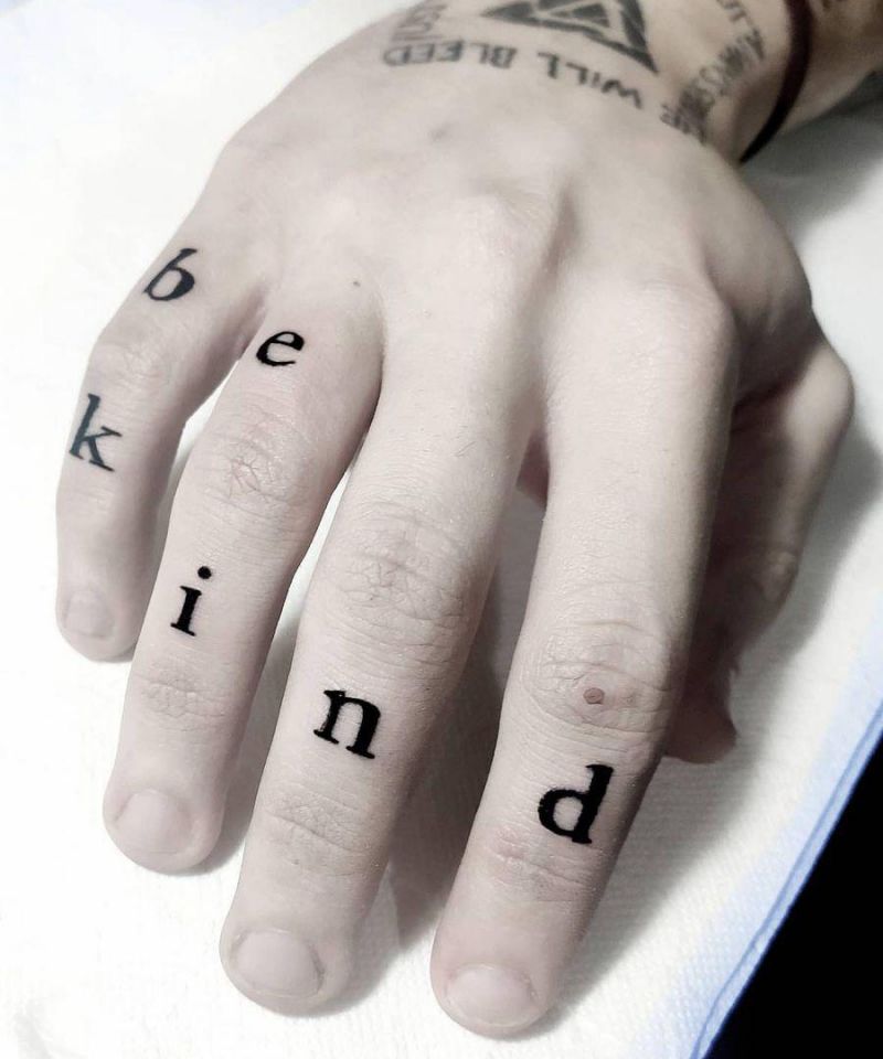 30 Pretty Be Kind Tattoos You Will Love