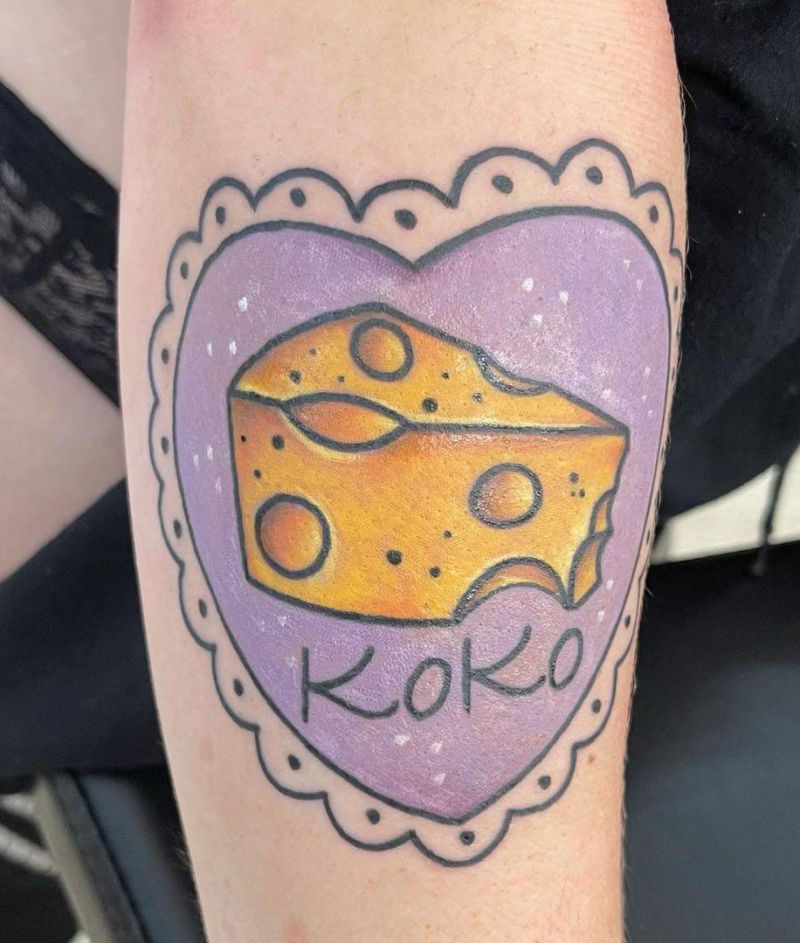 30 Unique Cheese Tattoos for Your Inspiration