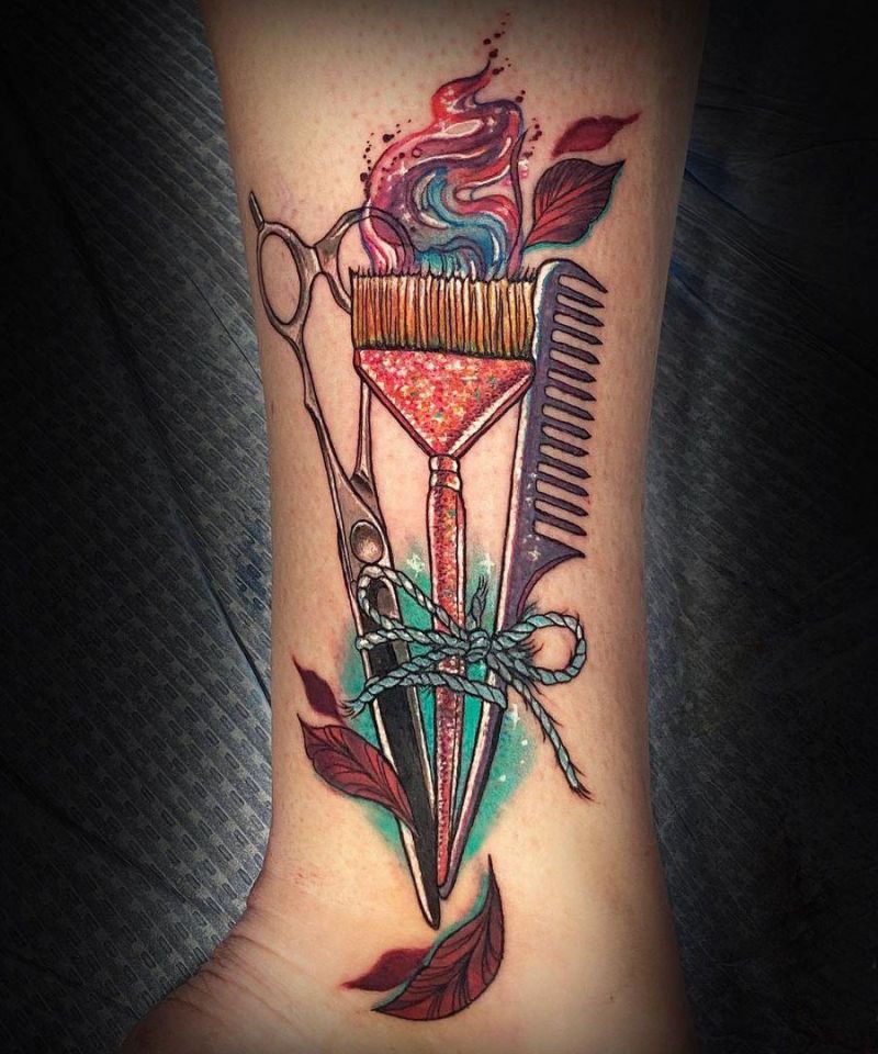 30 Pretty Comb Tattoos for Your Inspiration