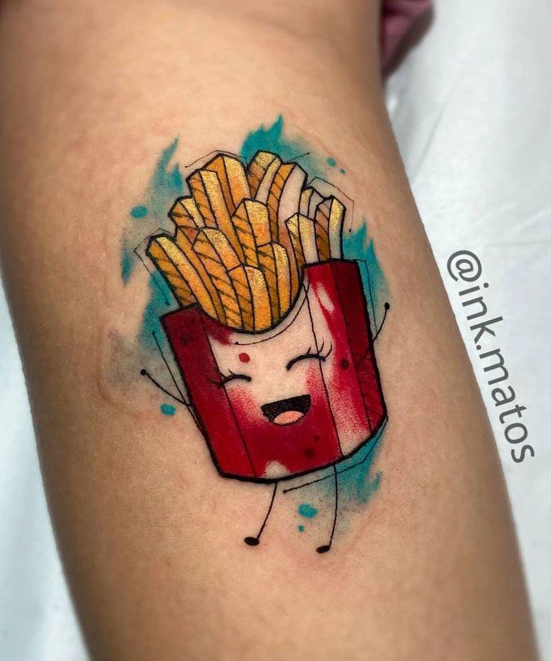 30 Unique French Fries Tattoos for Your Inspiration