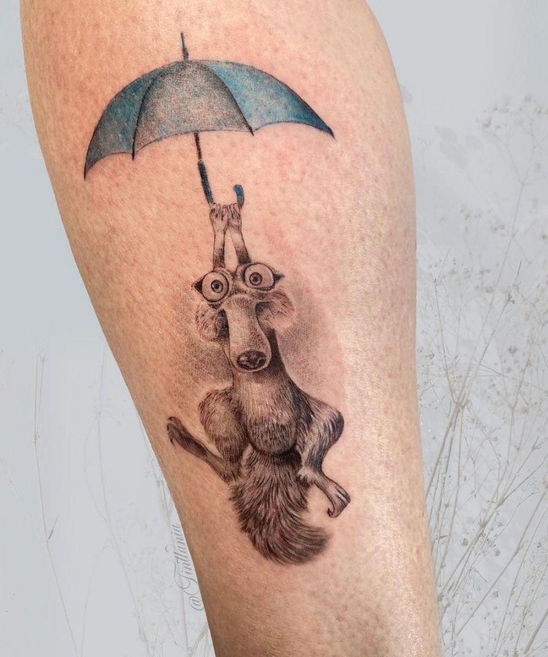 30 Funny Scrat Tattoos You Must Love