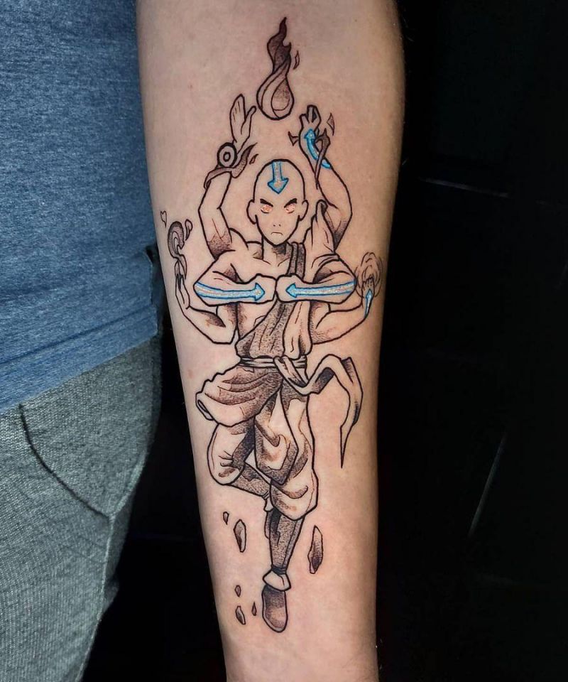 30 Unique Aang Tattoos to Inspire You