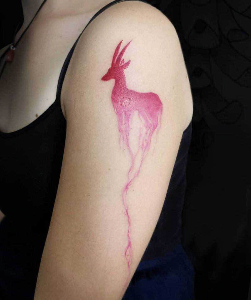 30 Pretty Antelope Tattoos You Will Love