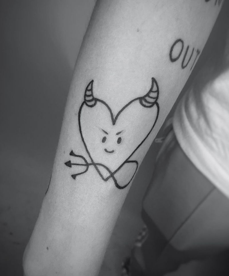 23 Unique Devil Heart Tattoos You Can Copy