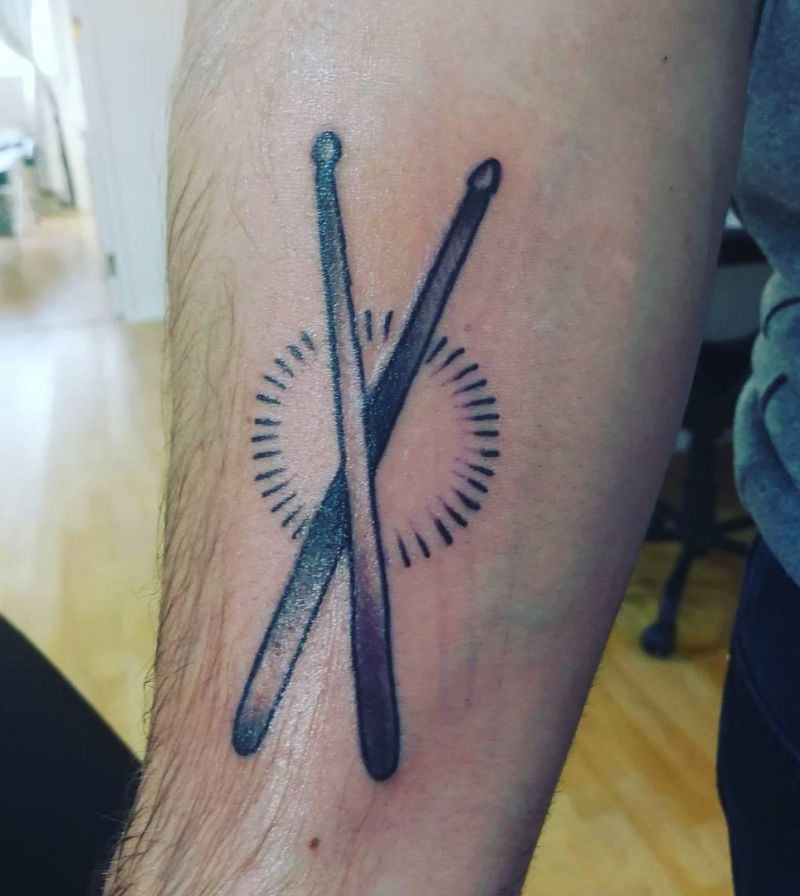 30 Unique Drumstick Tattoos to Inspire You