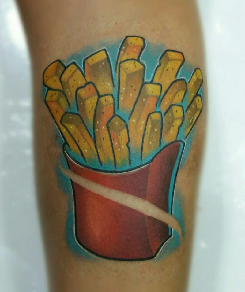 30 Unique French Fries Tattoos for Your Inspiration