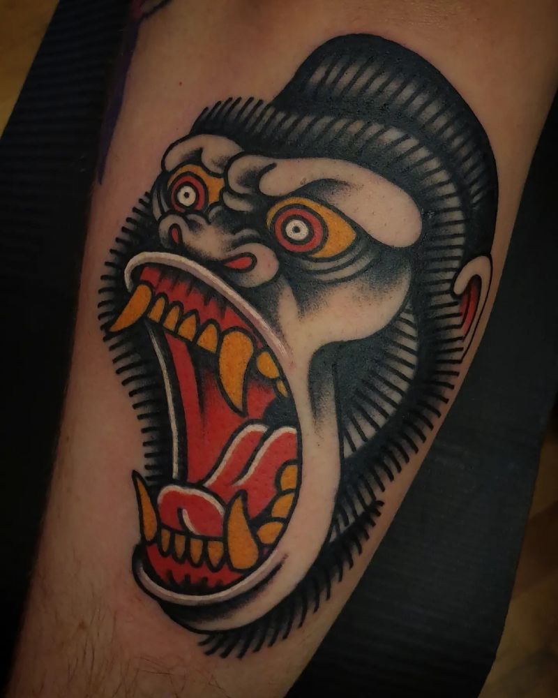 30 Amazing King Kong Tattoos You Must Love