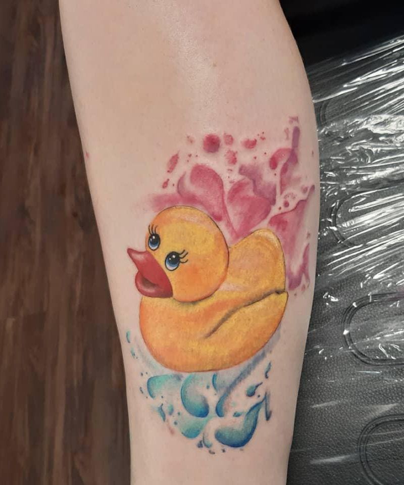 30 Cute Rubber Duck Tattoos You Can Copy