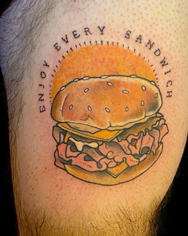 30 Unique Sandwich Tattoos for Your Inspiration