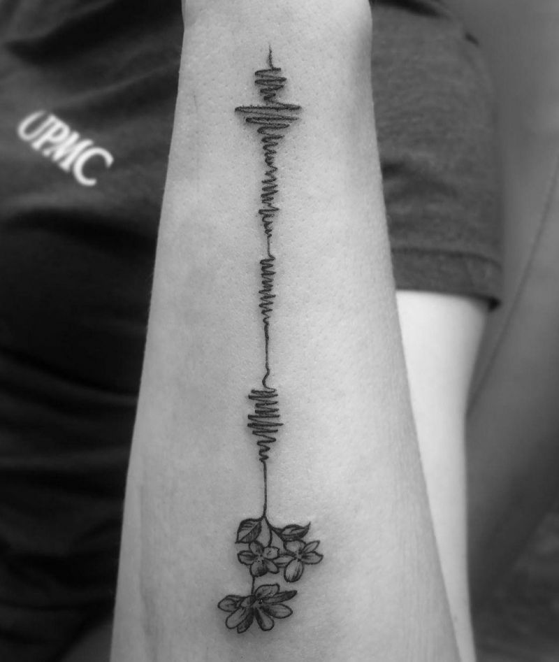 30 Pretty Soundwave Tattoos for Your Inspiration