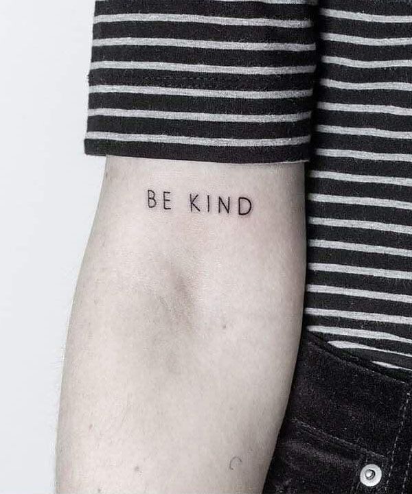 30 Pretty Be Kind Tattoos You Will Love