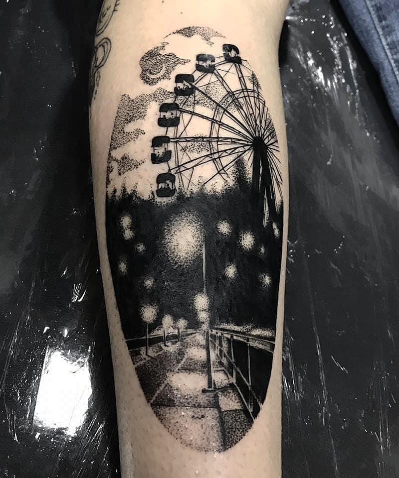 30 Pretty Ferris Wheel Tattoos You Must Try