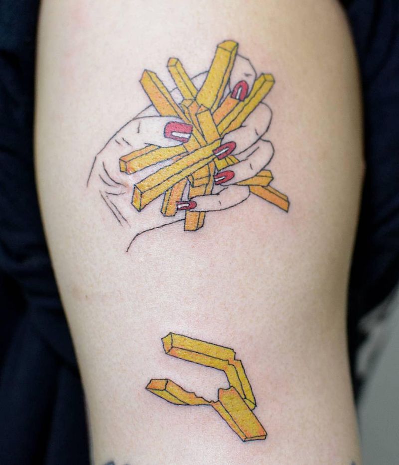 30 Unique French Fries Tattoos for Your Inspiration