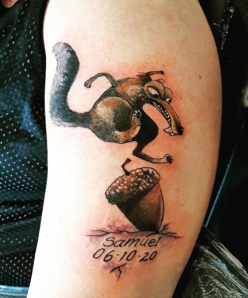 30 Funny Scrat Tattoos You Must Love