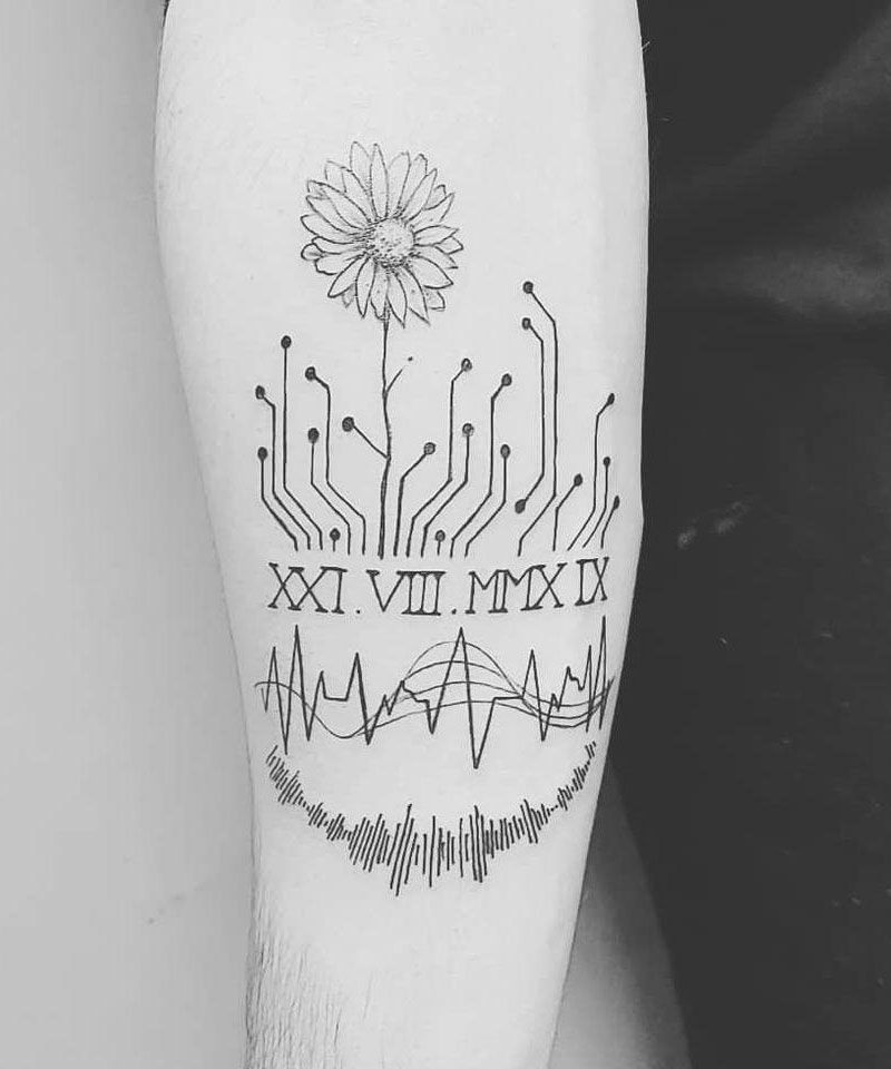 30 Pretty Soundwave Tattoos for Your Inspiration