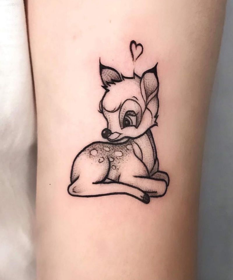 30 Cute Bambi Tattoos You Can Copy