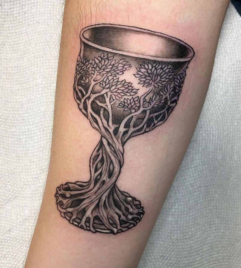 30 Unique Chalice Tattoos You Can Copy