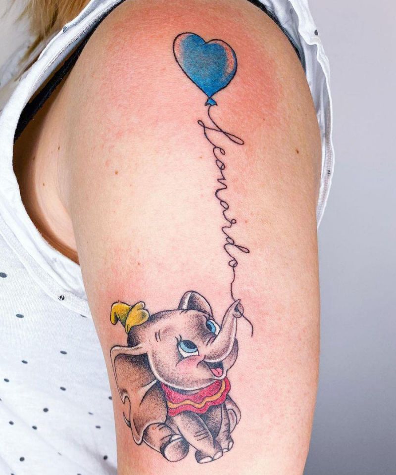 30 Cute Dumbo Tattoos for Your Inspiration