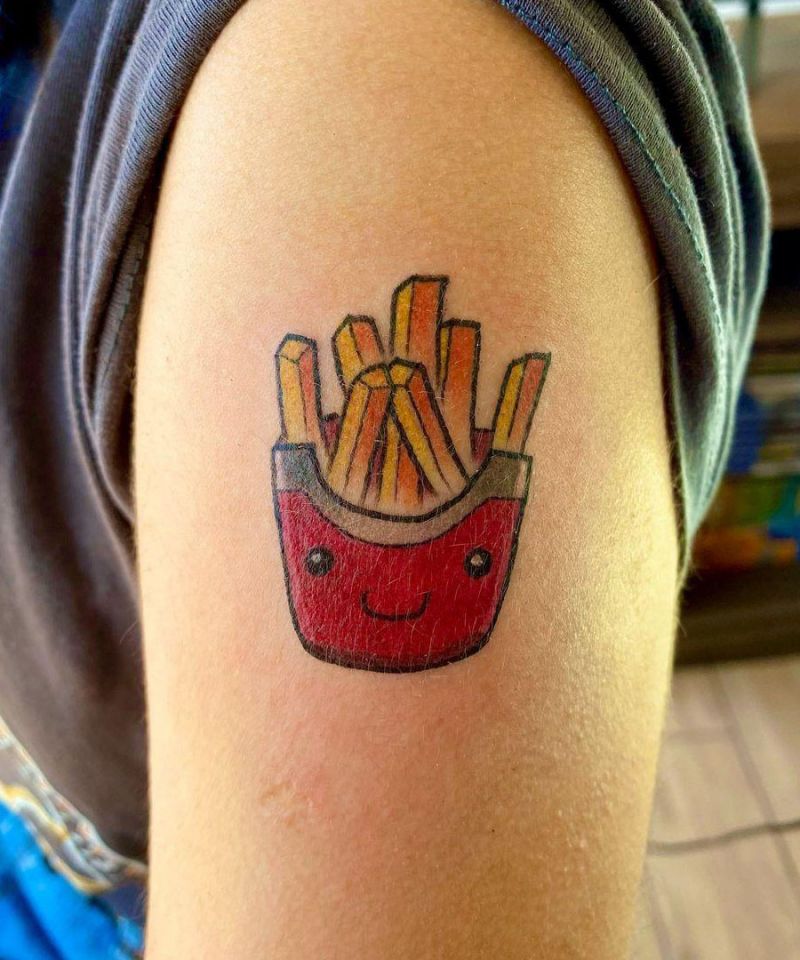 30 Unique French Fries Tattoos for Your Inspiration