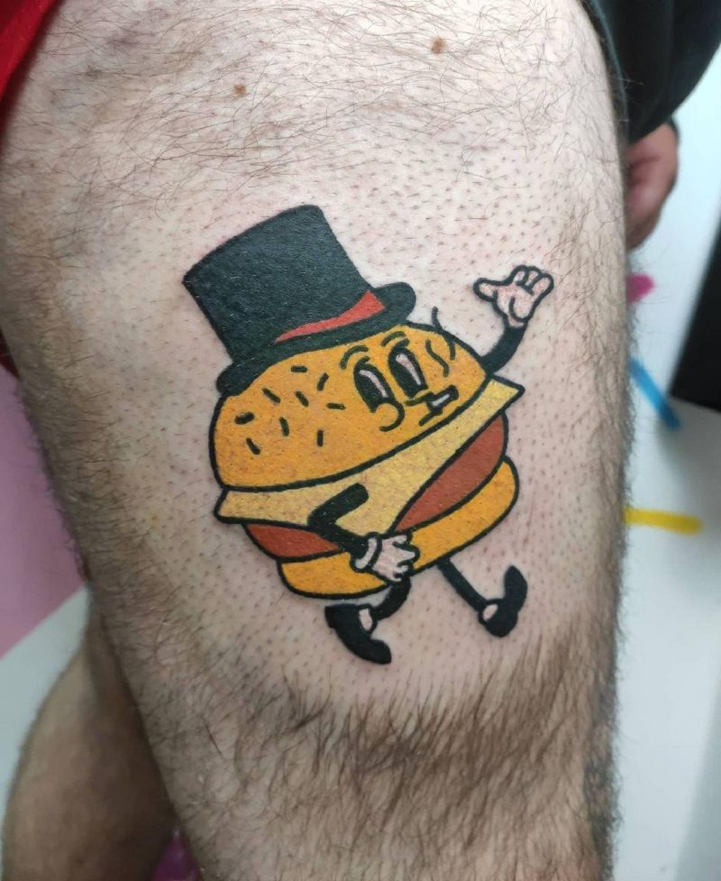 30 Unique Hamburger Tattoos to Inspire You