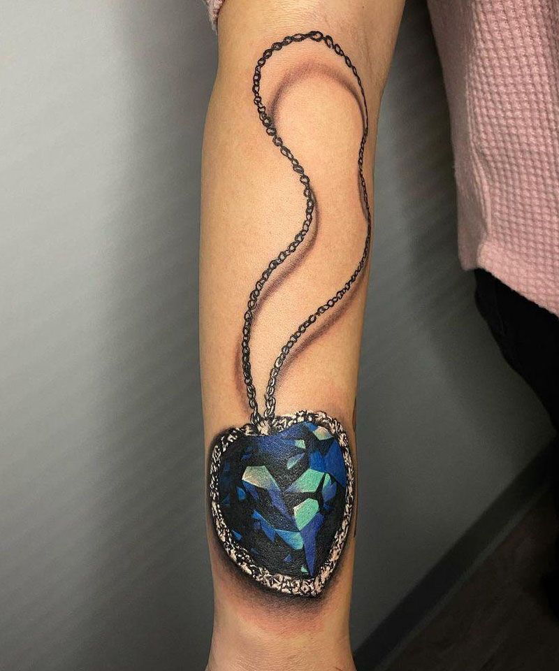 30 Pretty Heart of The Ocean Tattoos You Must Try