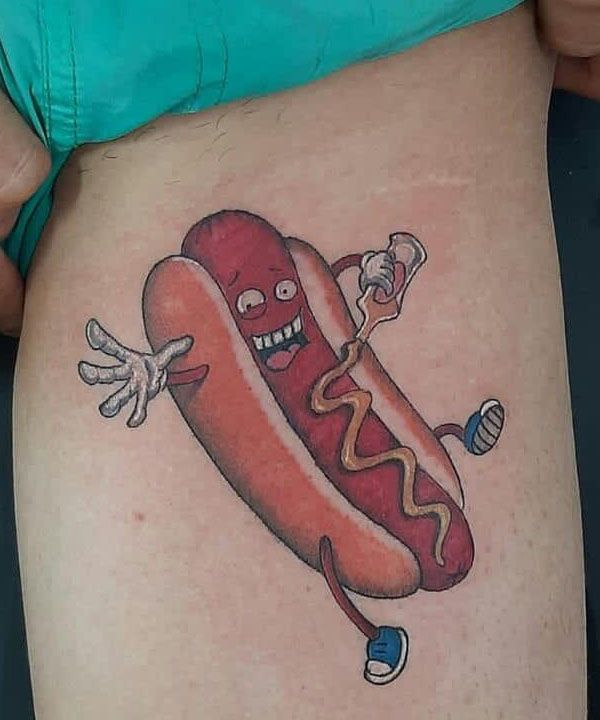 30 Cute Hot Dog Tattoos You Must Love