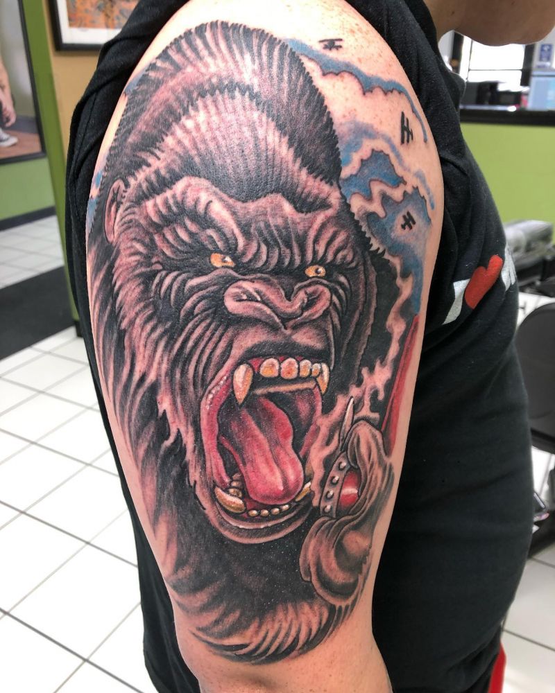 30 Amazing King Kong Tattoos You Must Love