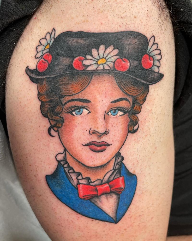 30 Pretty Mary Poppins Tattoos Give You Inspiration