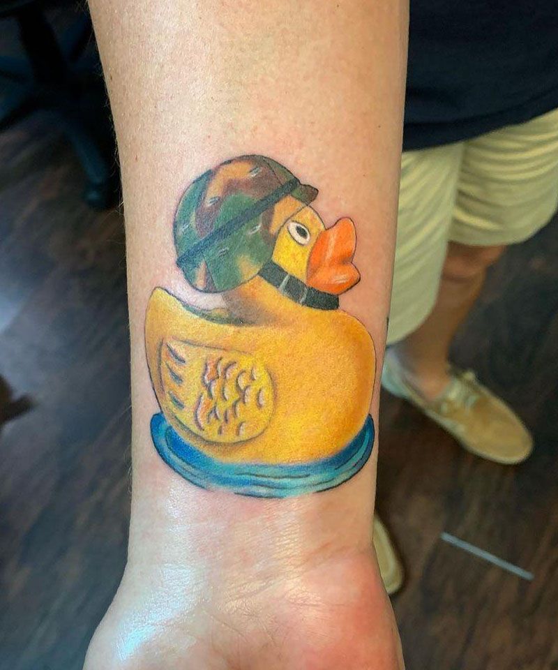 30 Cute Rubber Duck Tattoos You Can Copy