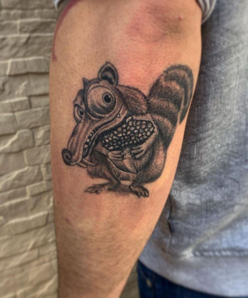 30 Funny Scrat Tattoos You Must Love