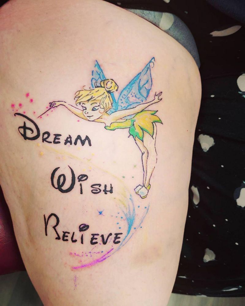 30 Pretty Tinker Bell Tattoos You Must Love