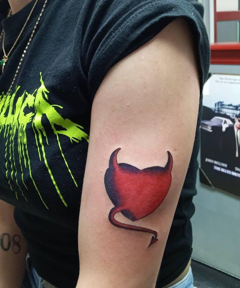 23 Unique Devil Heart Tattoos You Can Copy