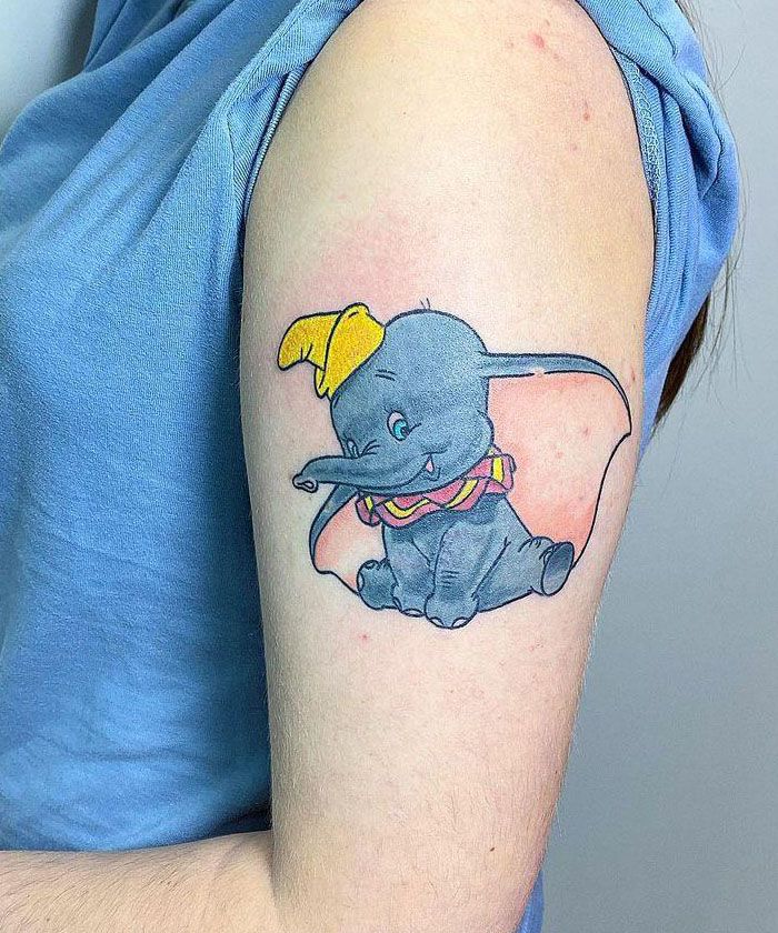 30 Cute Dumbo Tattoos for Your Inspiration