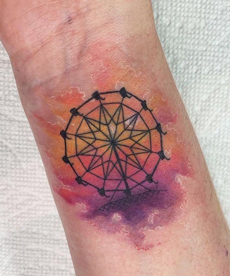 30 Pretty Ferris Wheel Tattoos You Must Try