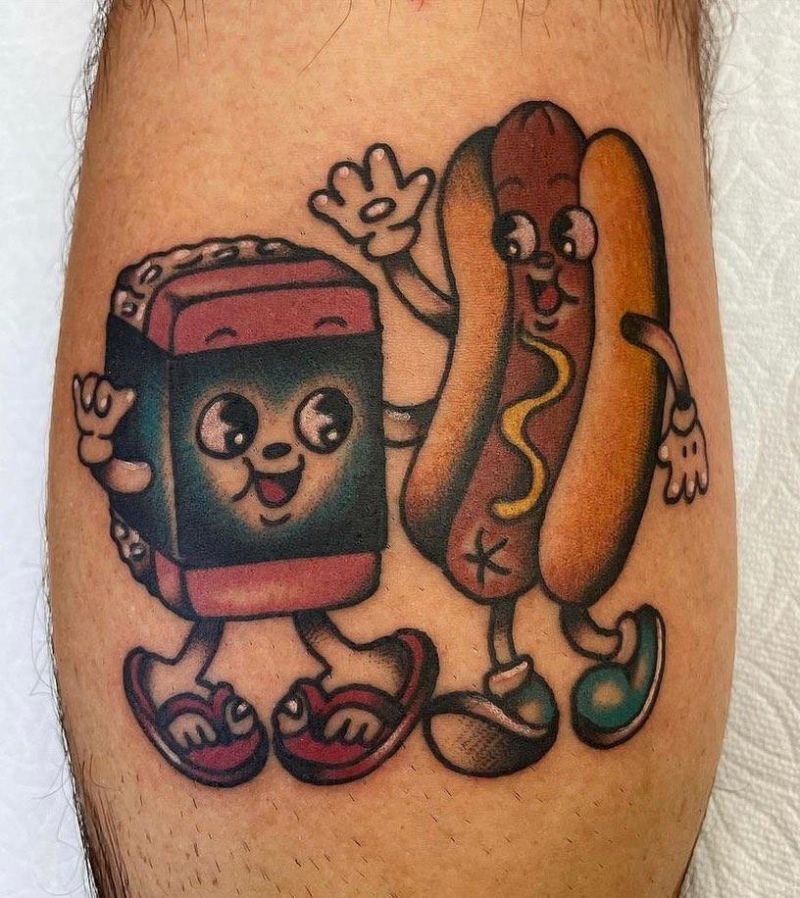 30 Cute Hot Dog Tattoos You Must Love