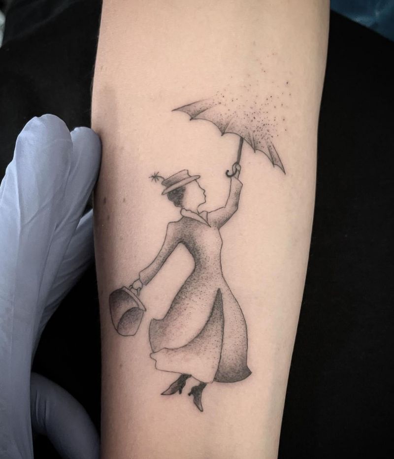 30 Pretty Mary Poppins Tattoos Give You Inspiration