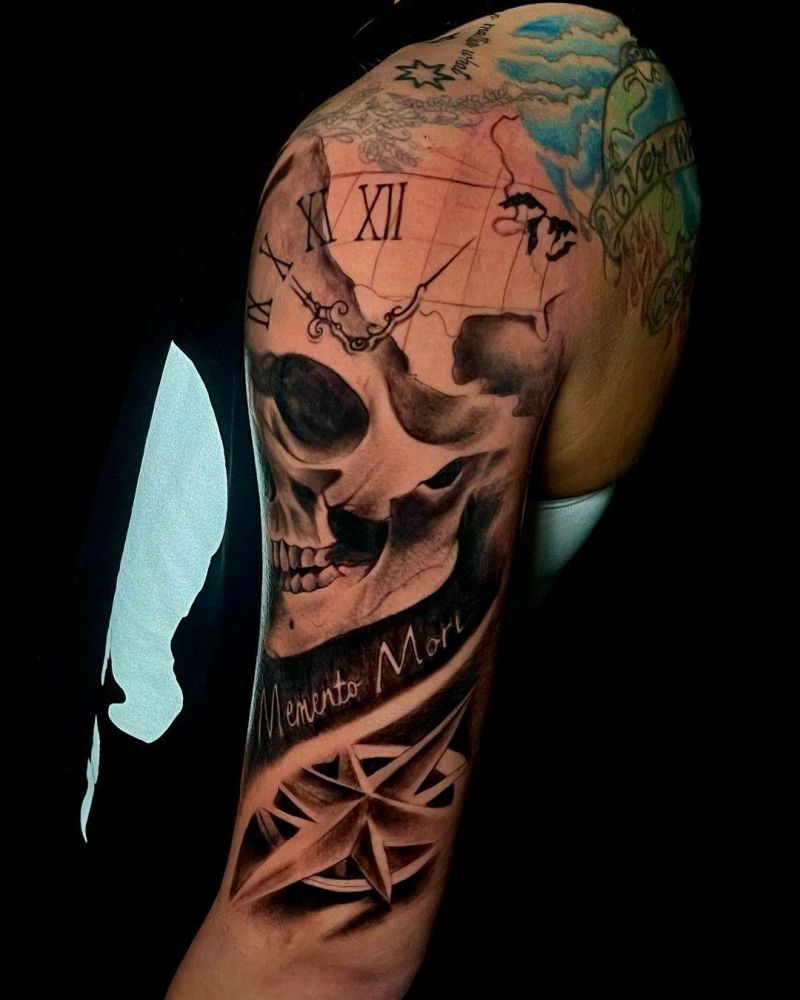 30 Unique Memento Mori Tattoos You Must Try