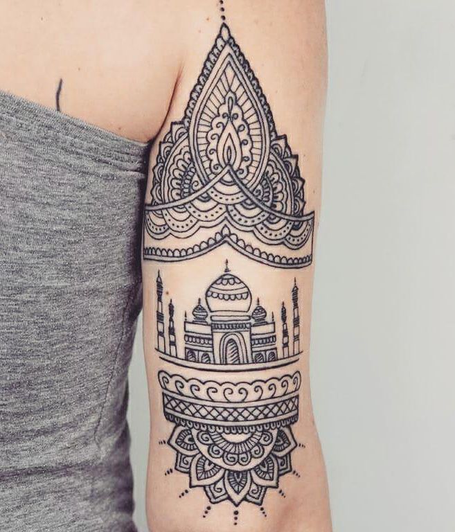 30 Exciting Taj Mahal Tattoos Give You Inspiration