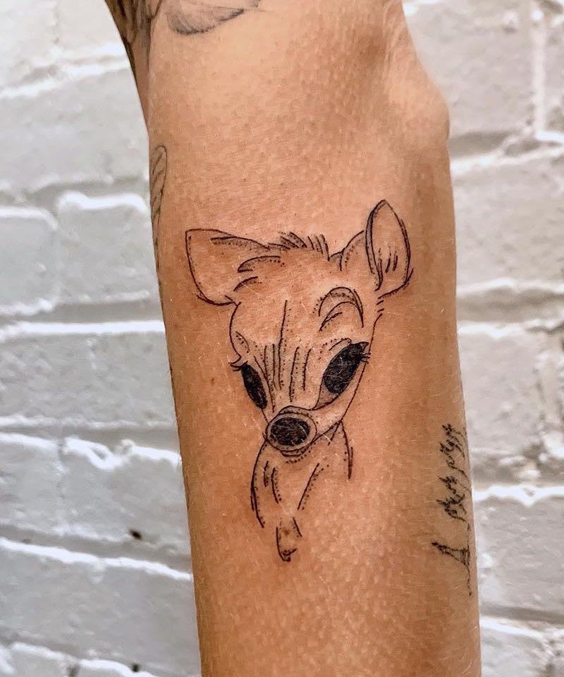 30 Cute Bambi Tattoos You Can Copy