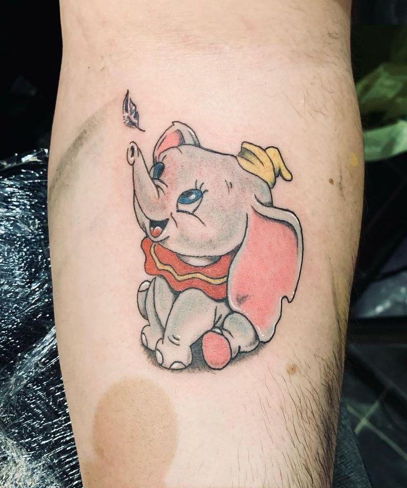 30 Cute Dumbo Tattoos for Your Inspiration