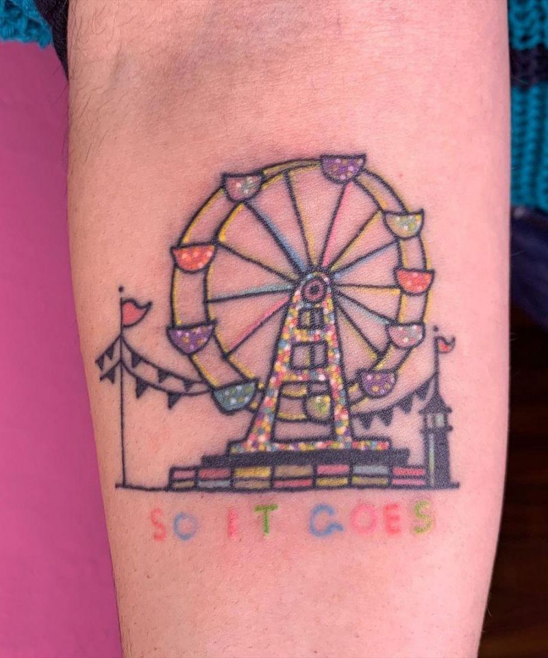 30 Pretty Ferris Wheel Tattoos You Must Try