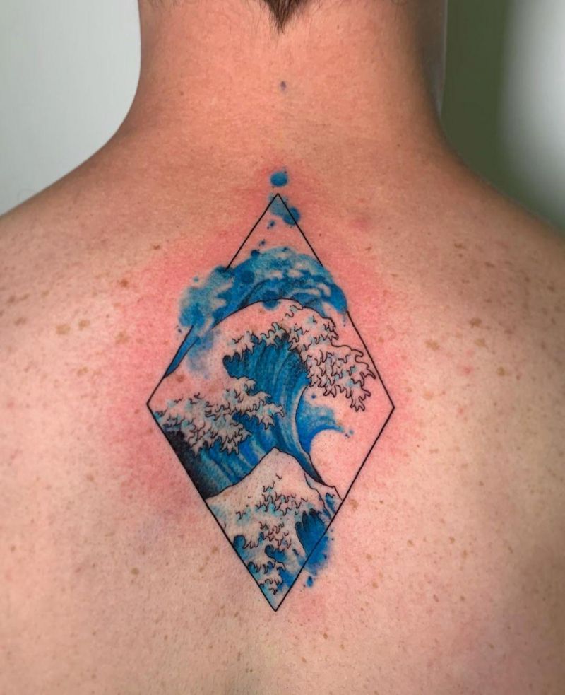 30 Pretty Great Wave Tattoos Improve Your Temperament